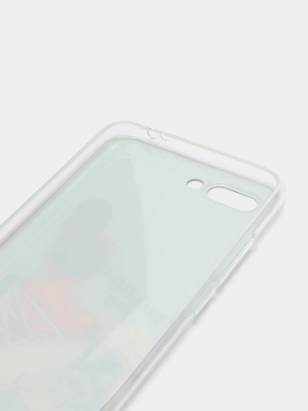 Тёмно-серый силиконовый чехол на Honor 10 / Хонор 10 прозрачный, с рисунком, защита камеры
