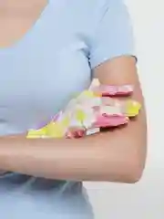 Желтый перчатки рабочие, прорезиненные, женские