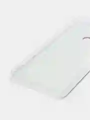 Голубой силиконовый чехол на Honor 9A / Хонор 9А прозрачный, с рисунком, защита камеры