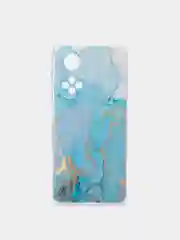 Светло-синий чехол на Huawei Nova 9/Honor 50 / Хуавей Нова 9/Хонор 50 прозрачный, с рисунком