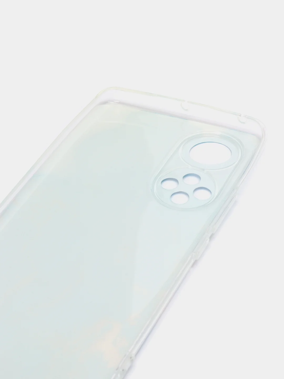 Светло-синий чехол на Huawei Nova 9/Honor 50 / Хуавей Нова 9/Хонор 50 прозрачный, с рисунком