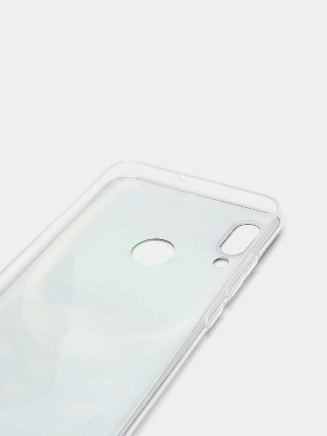 Угольный чехол на Honor 10 Lite/Huawei P Smart 2019 / Хонор 10 Лайт прозрачный, с рисунком