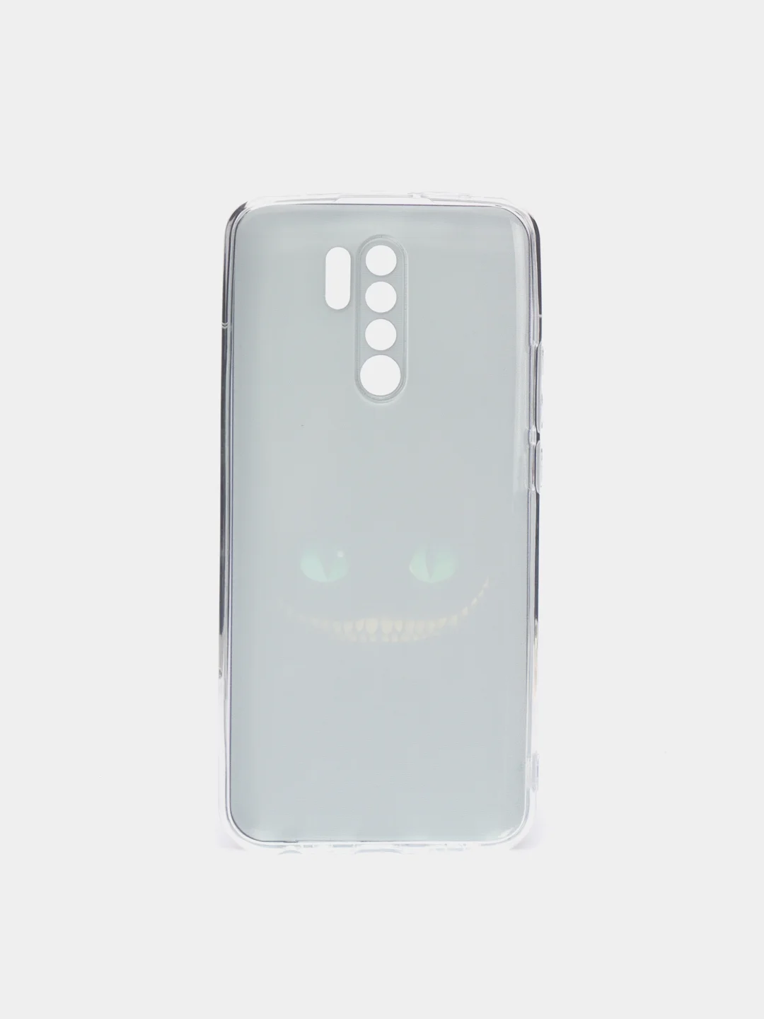 Черный силиконовый чехол на Xiaomi Redmi 9 / Сяоми Редми 9 прозрачный, с рисунком, защита камеры