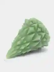 Белый свеча Новогодняя ёлочка геометрическая
