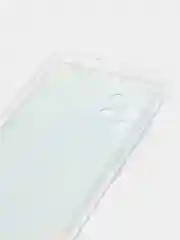 Светло-синий силиконовый чехол на Samsung Galaxy A32 / Самсунг А32 прозрачный с рисунком, защита камеры