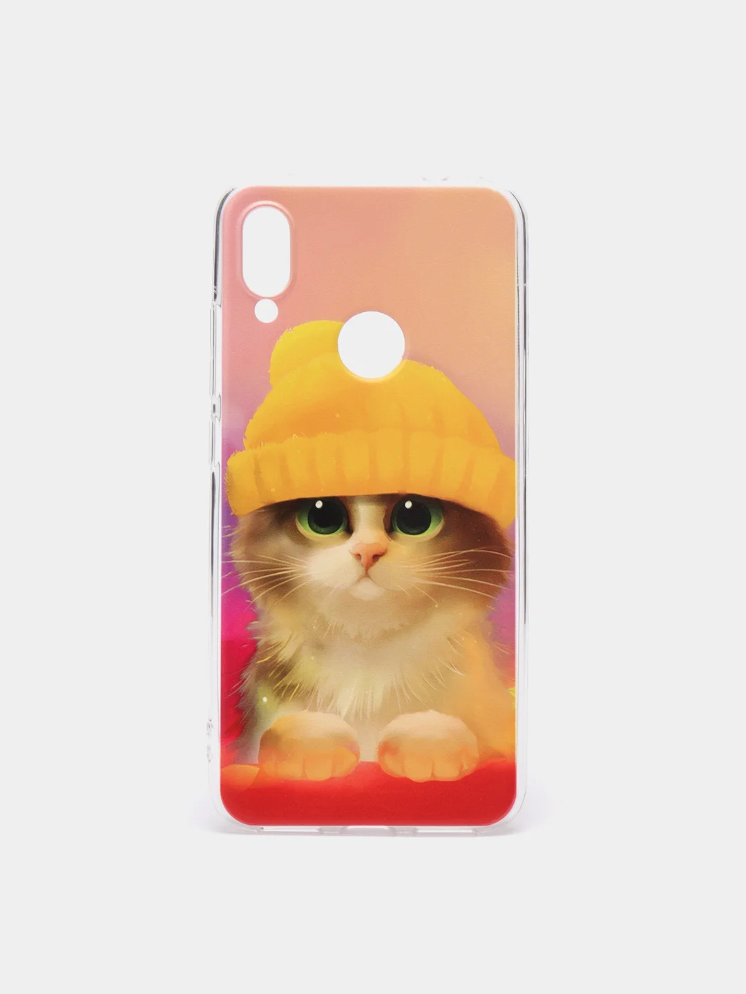 Желтый силиконовый чехол на Xiaomi Redmi Note 7 / Сяоми Редми Нот 7 прозрачный, с рисунком