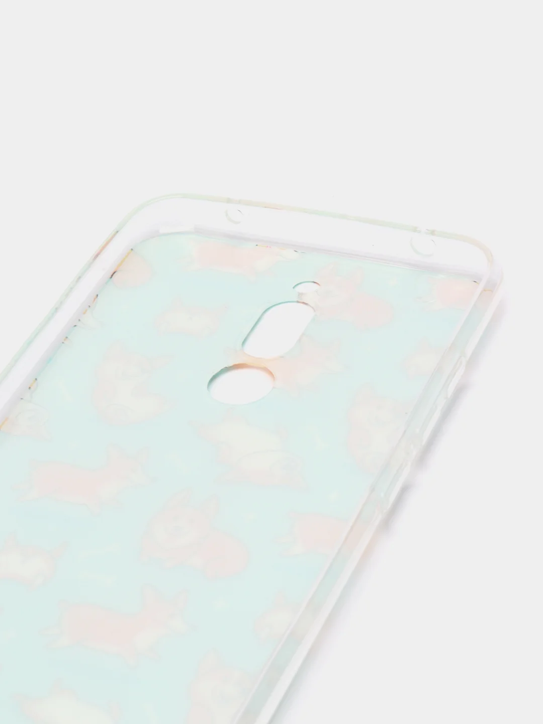 Светло-оранжевый силиконовый чехол на Xiaomi Redmi 8 / Сяоми Редми 8 прозрачный, с рисунком, защита камеры