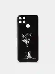 Серый меланж силиконовый чехол на Oppo Realme C25/C25s / Оппо Реалми С25/C25s прозрачный, с рисунком