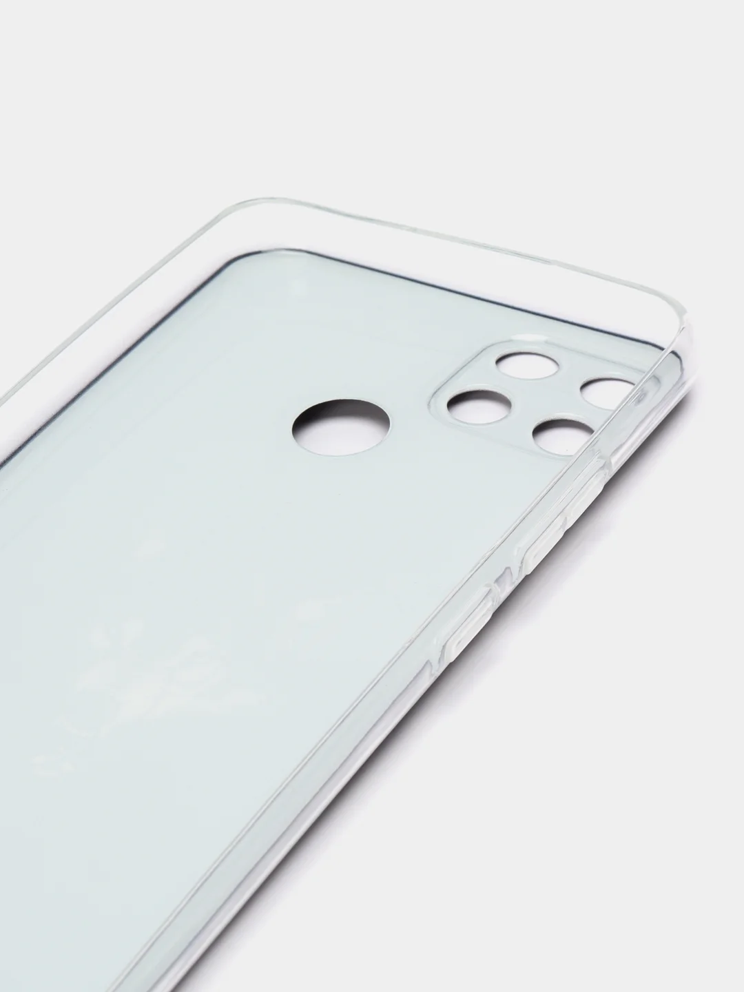 Серый меланж силиконовый чехол на Oppo Realme C25/C25s / Оппо Реалми С25/C25s прозрачный, с рисунком