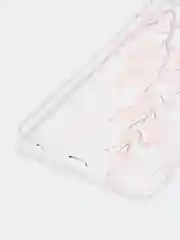 Кораллово-розовый силиконовый чехол на Samsung Galaxy A32 / Самсунг А32 прозрачный с рисунком, защита камеры