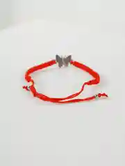 Серый браслет "Красная нить"
