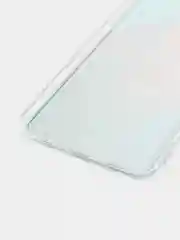 Светло-коричневый чехол на Samsung Galaxy A12/M12 / Самсунг А12/М12 прозрачный, с рисунком, защита камеры