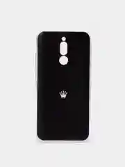 Оливковый силиконовый чехол на Xiaomi Redmi 8 / Сяоми Редми 8 прозрачный, с рисунком, защита камеры