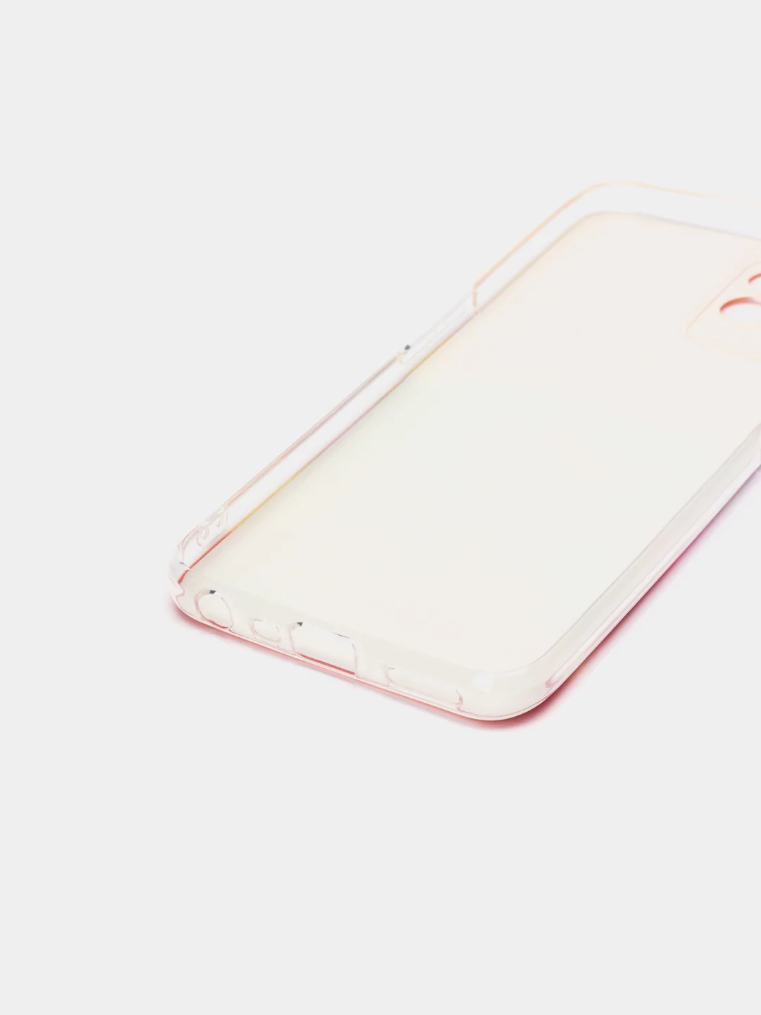 Желтый силиконовый чехол на Realme 8i / Реалми 8i прозрачный, с рисунком, защита камеры