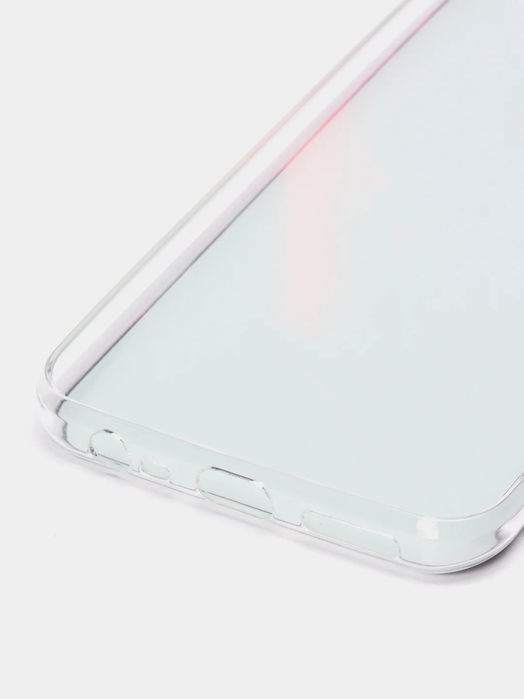 Красный силиконовый чехол на Xiaomi Redmi 8 / Сяоми Редми 8 прозрачный, с рисунком, защита камеры
