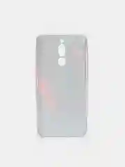 Красный силиконовый чехол на Xiaomi Redmi 8 / Сяоми Редми 8 прозрачный, с рисунком, защита камеры