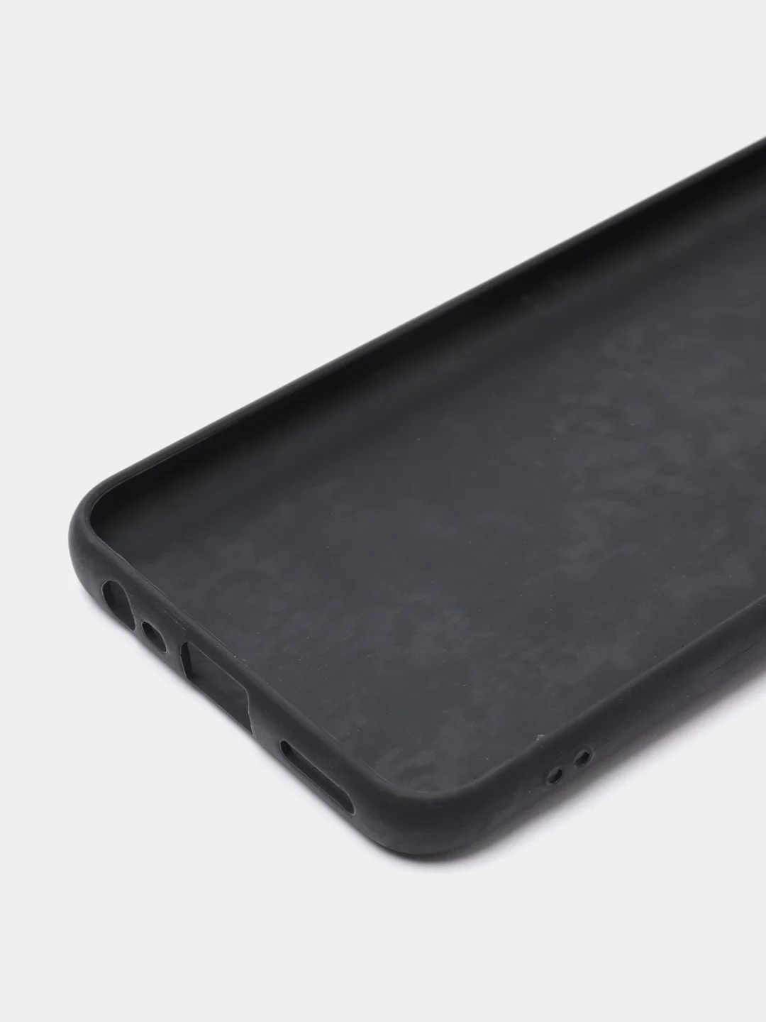 Черный чехол для Realme 8 силиконовый матовый однотонный