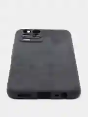 Черный чехол для Realme 8 силиконовый матовый однотонный