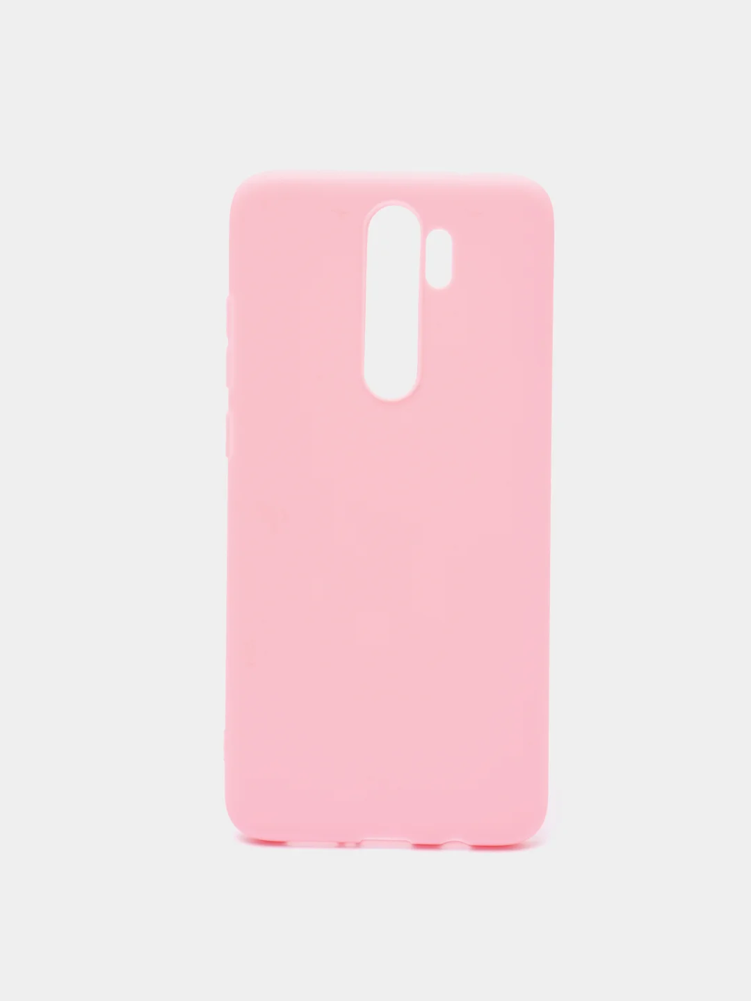Розовый чехол для Xiaomi Redmi Note 8 Pro силиконовый, матовый, однотонный