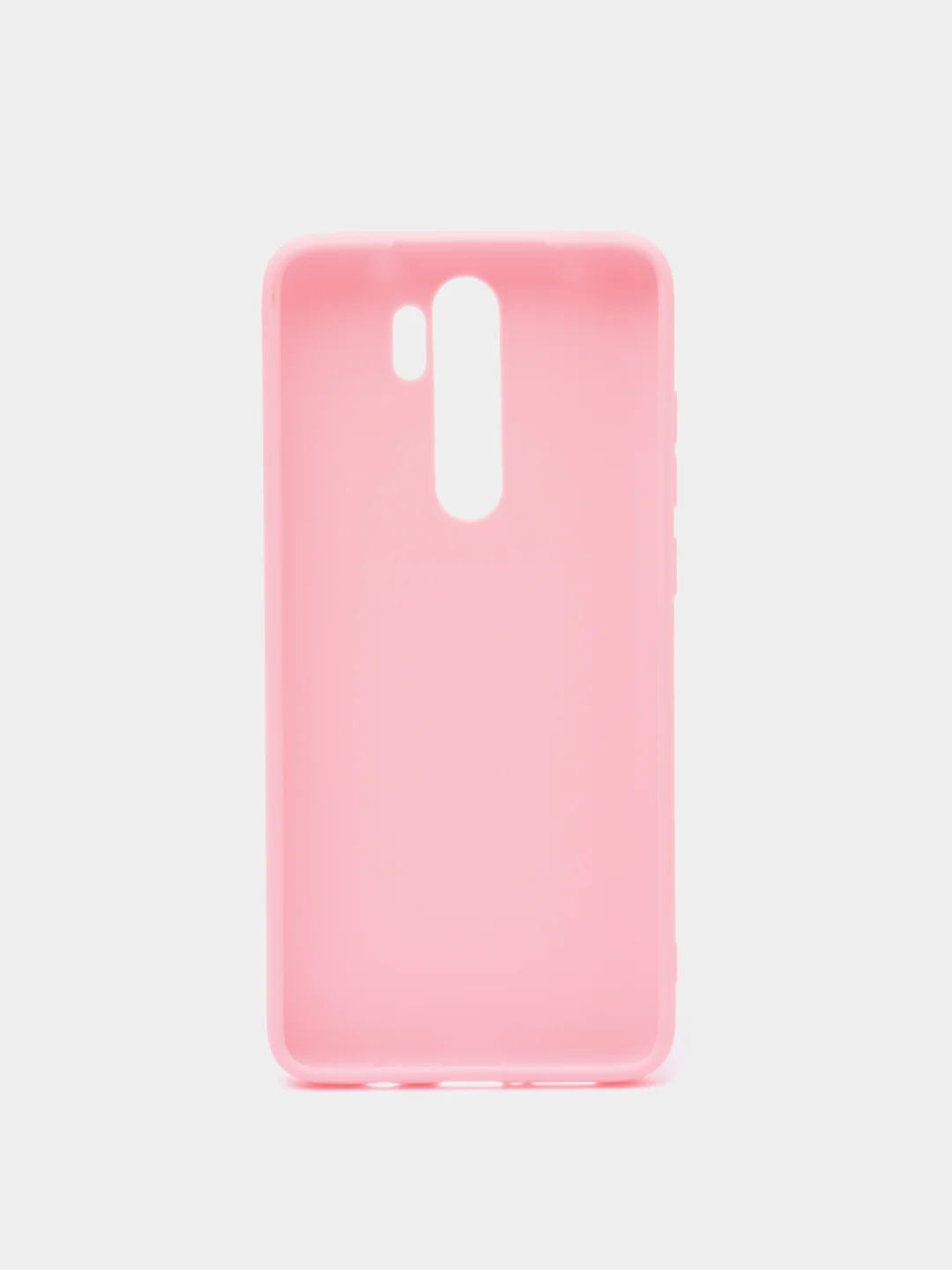 Розовый чехол для Xiaomi Redmi Note 8 Pro силиконовый, матовый, однотонный