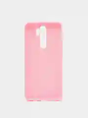 Розовый чехол для Xiaomi Redmi Note 8 Pro силиконовый, матовый, однотонный