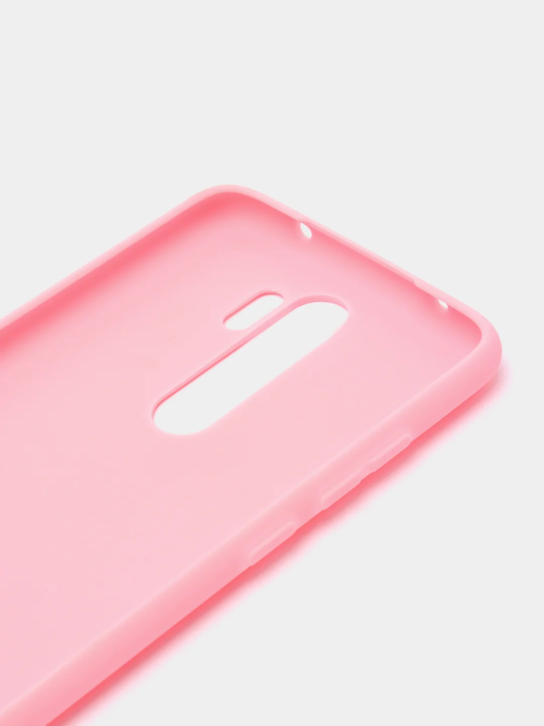 Розовый чехол для Xiaomi Redmi Note 8 Pro силиконовый, матовый, однотонный