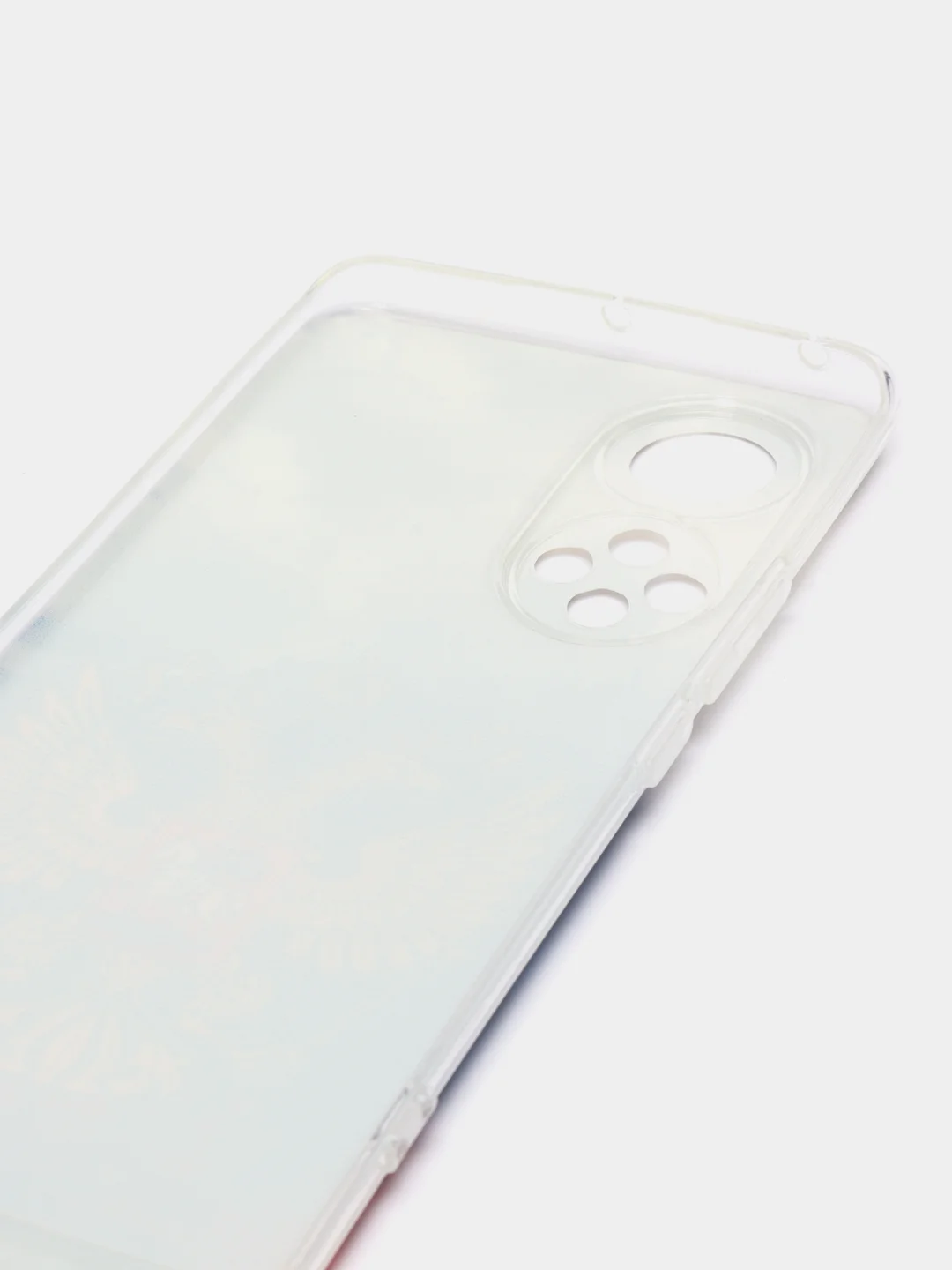 Синий чехол на Huawei Nova 9/Honor 50 / Хуавей Нова 9/Хонор 50 прозрачный, с рисунком