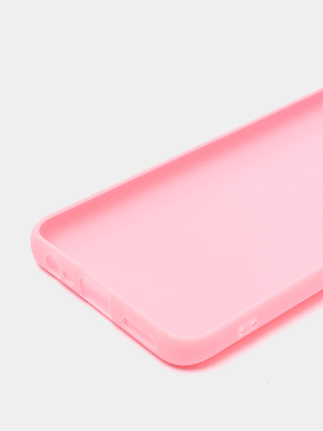 Розовый чехол для Realme 8 силиконовый матовый однотонный