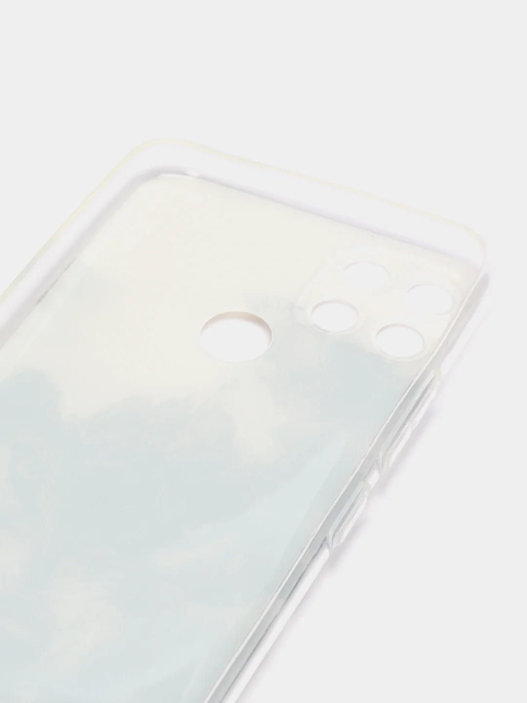 Приглушённый хаки силиконовый чехол на Oppo Realme C25/C25s / Оппо Реалми С25/C25s прозрачный, с рисунком