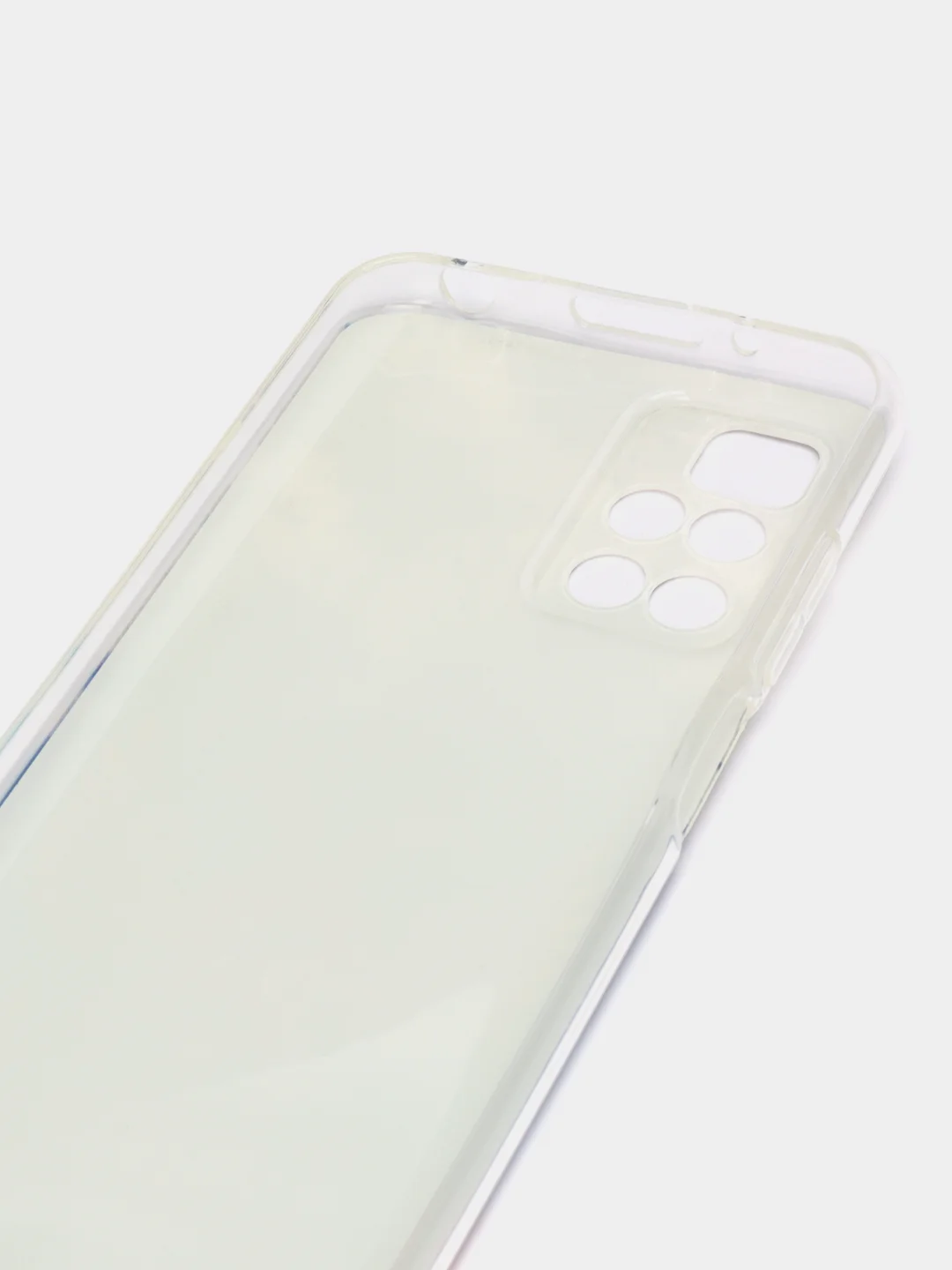 Синий силиконовый чехол на Xiaomi Redmi 10 / Сяоми Редми 10 прозрачный с рисунком, защита камеры