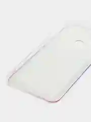 Синий силиконовый чехол на Honor 9A / Хонор 9А прозрачный, с рисунком, защита камеры