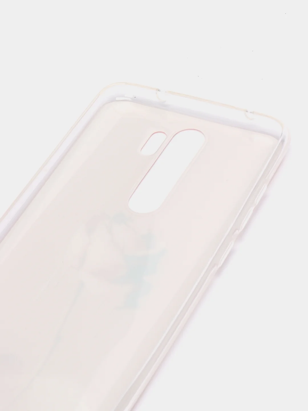 Коралловый меланж силиконовый чехол на Xiaomi Redmi Note 8 Pro / Сяоми Редми Нот 8 Про прозрачный с рисунком