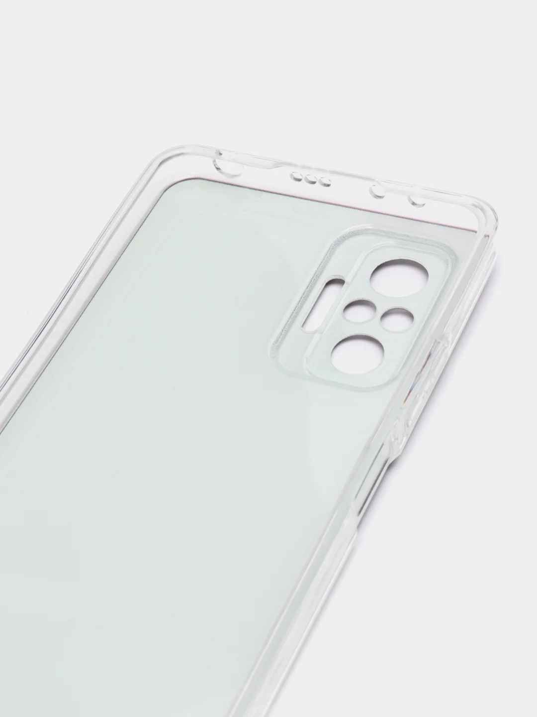 Серебряный чехол на Xiaomi Redmi Note 10 Pro / Сяоми Редми Нот 10 Про прозрачный, с рисунком