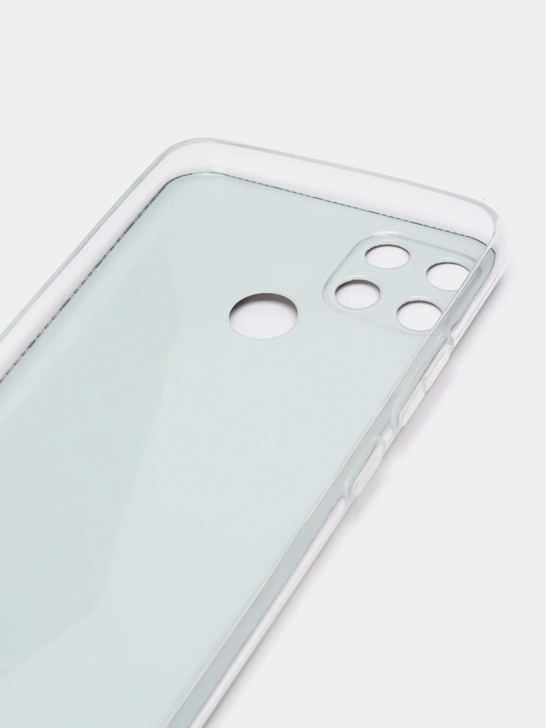 Темно-синий силиконовый чехол на Oppo Realme C25/C25s / Оппо Реалми С25/C25s прозрачный, с рисунком