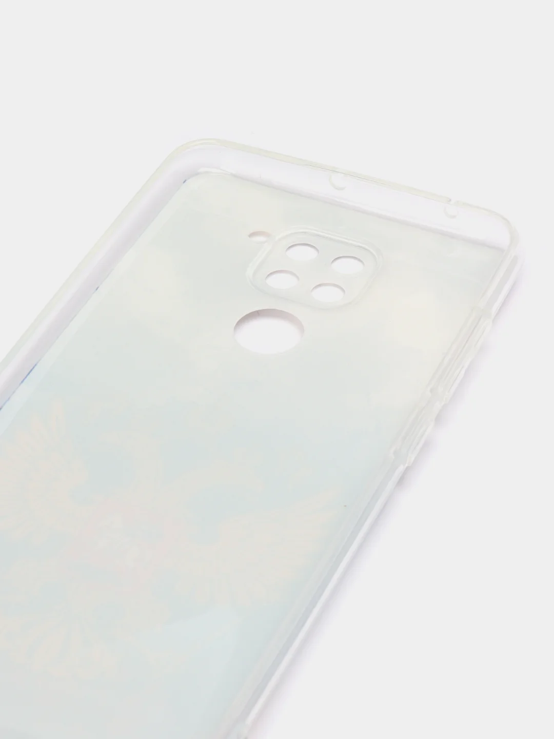 Синий силиконовый чехол на Xiaomi Redmi 10X/Redmi Note 9 / Сяоми Редми Нот 9/10X прозрачный