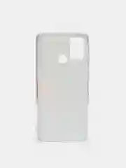 Красный силиконовый чехол на Honor 9A / Хонор 9А прозрачный, с рисунком, защита камеры