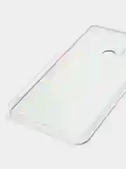 Красный силиконовый чехол на Honor 9A / Хонор 9А прозрачный, с рисунком, защита камеры