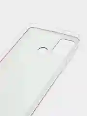 Красный силиконовый чехол на Honor 9A / Хонор 9А прозрачный, с рисунком, защита камеры