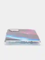 Аметистовый чехол на Samsung Galaxy A12/M12 / Самсунг А12/М12 прозрачный, с рисунком, защита камеры