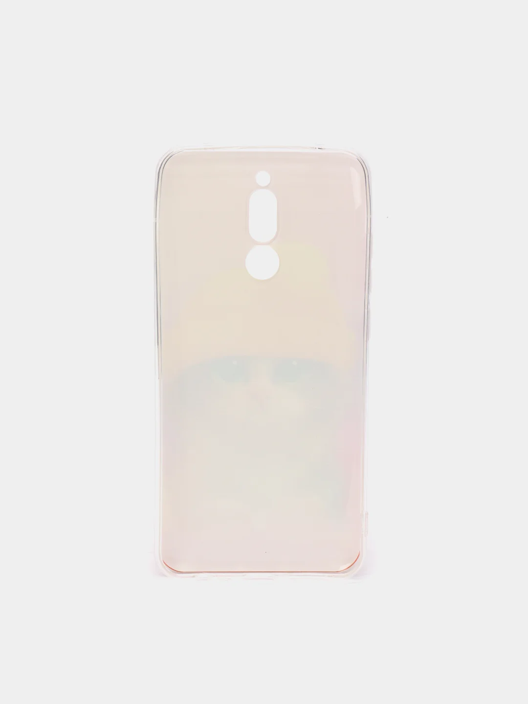 Желтый силиконовый чехол на Xiaomi Redmi 8 / Сяоми Редми 8 прозрачный, с рисунком, защита камеры