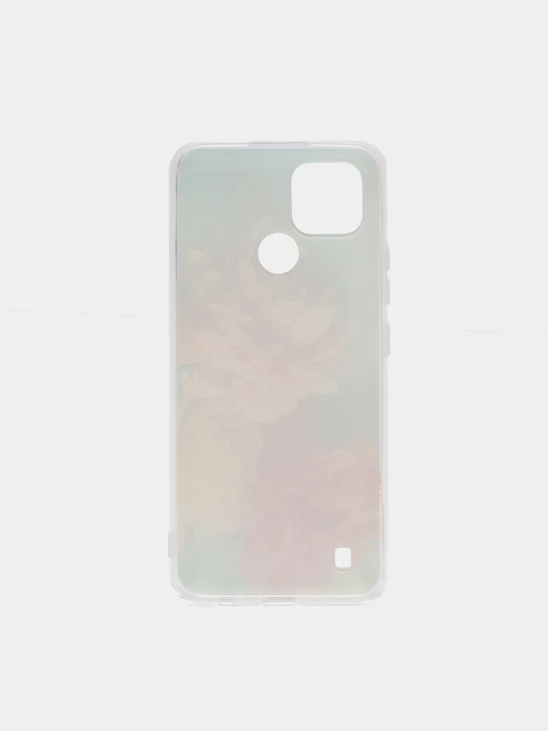 Конфетный силиконовый чехол на Oppo Realme C21/Реалми С21 прозрачный, с рисунком, защита камеры