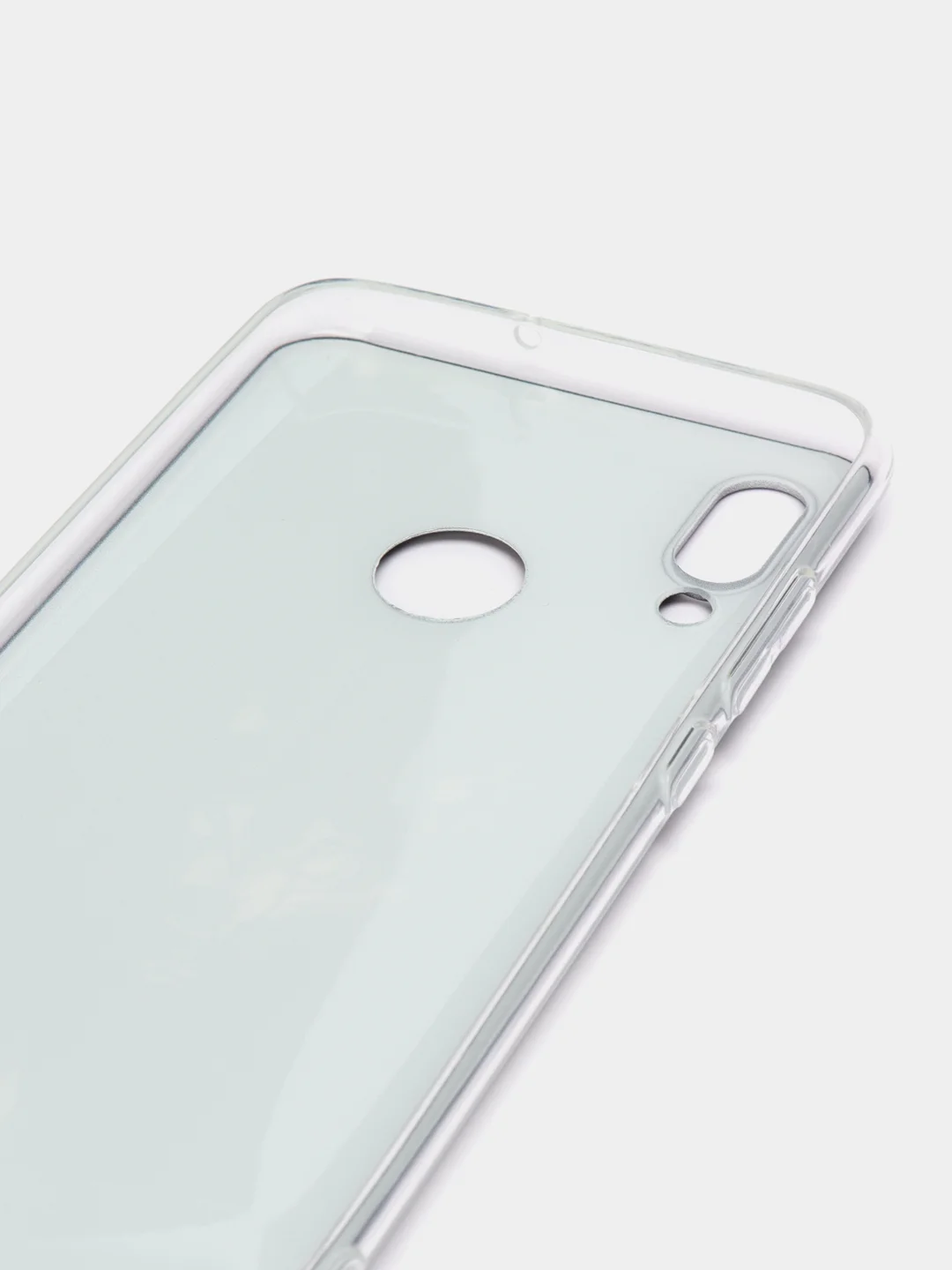 Серый меланж чехол на Honor 10 Lite/Huawei P Smart 2019 / Хонор 10 Лайт прозрачный, с рисунком