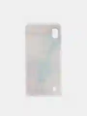 Ледяной силиконовый чехол на Samsung Galaxy A10 / Самсунг А10 прозрачный с рисунком, защита камеры