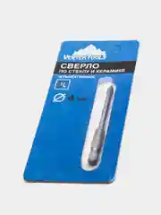 Сверло по кафелю и стеклу, квадро, 3/4/5/6/8/10/12 мм, шестигранный хвостовик