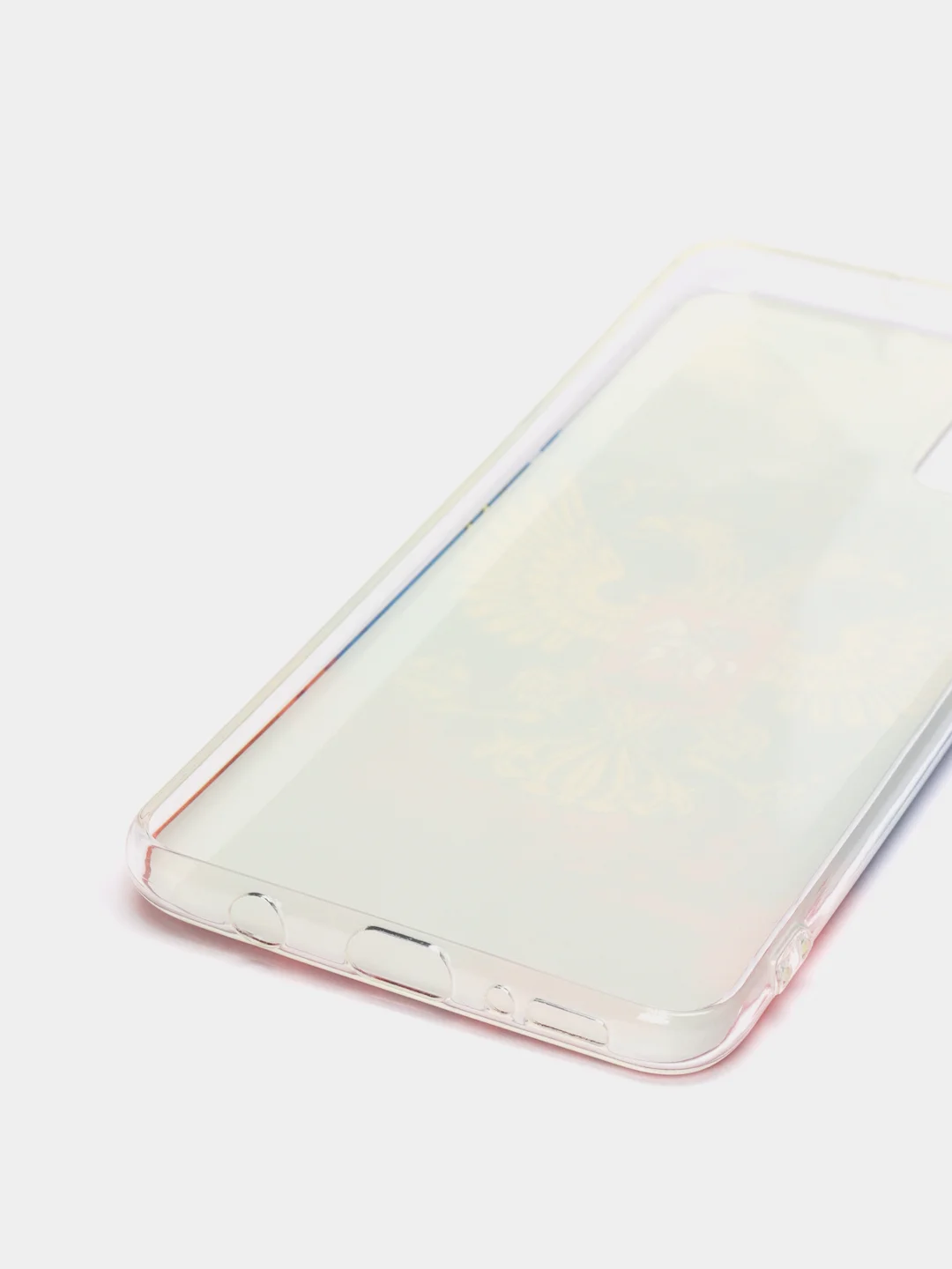 Синий силиконовый чехол на Samsung Galaxy A51 / Самсунг А51 прозрачный с рисунком, защита камеры