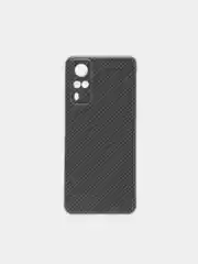 Хаки силиконовый чехол на Vivo Y31/Y53s 4G / Виво Y31 прозрачный, с рисунком, защита камеры