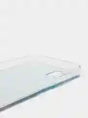 Светло-синий чехол на Samsung Galaxy A12/M12 / Самсунг А12/М12 прозрачный, с рисунком, защита камеры