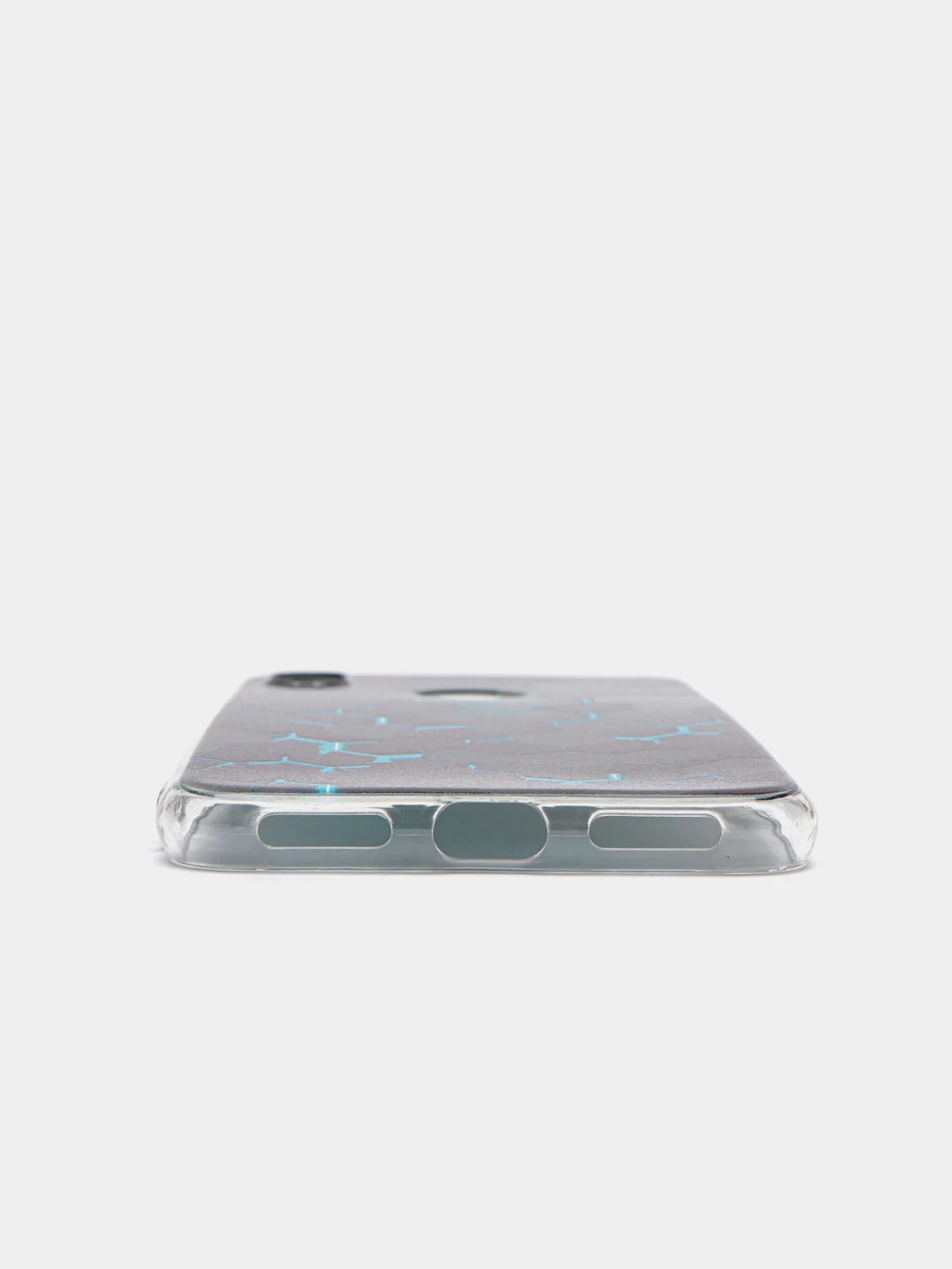Бирюзовый силиконовый чехол на Xiaomi Redmi Note 7 / Сяоми Редми Нот 7 прозрачный, с рисунком