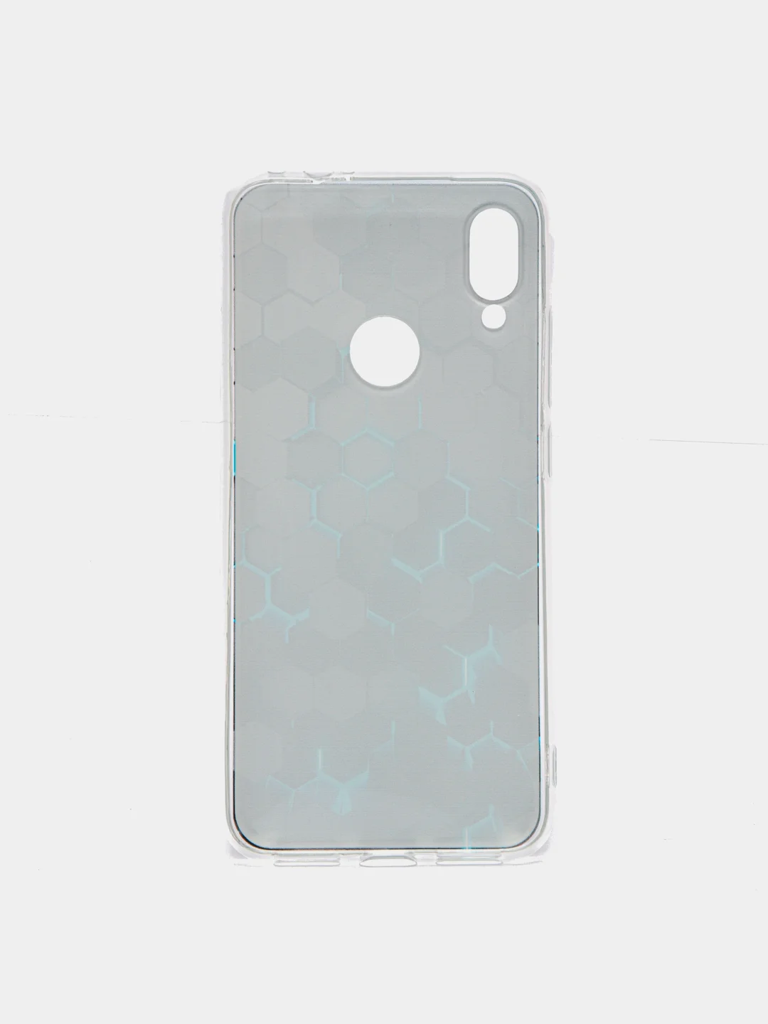 Бирюзовый силиконовый чехол на Xiaomi Redmi Note 7 / Сяоми Редми Нот 7 прозрачный, с рисунком