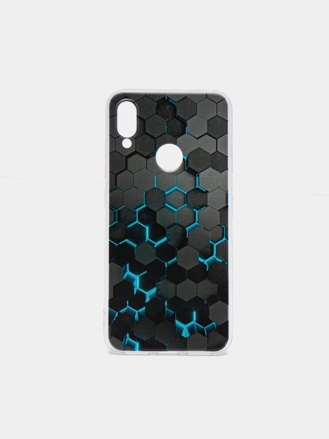 Бирюзовый силиконовый чехол на Xiaomi Redmi Note 7 / Сяоми Редми Нот 7 прозрачный, с рисунком